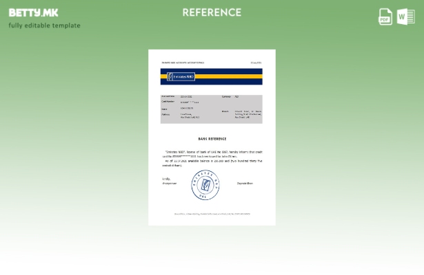 Референтен шаблон NBD на Обединетите Арапски Емирати Емирати во модерен стил